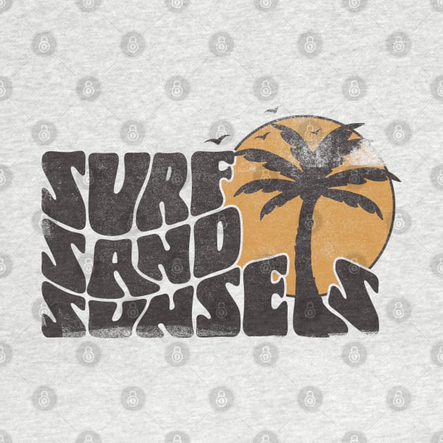 Retro Surf Sand Sunsets by Fitastic